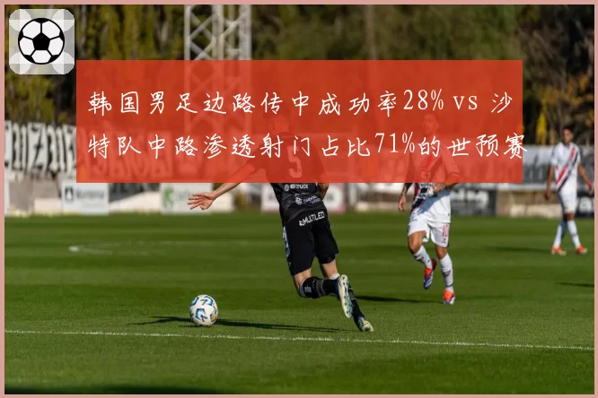 韩国男足边路传中成功率28% vs 沙特队中路渗透射门占比71%的世预赛战术反差